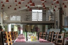 Ogrodniczy sufit w Restauracji Kapias