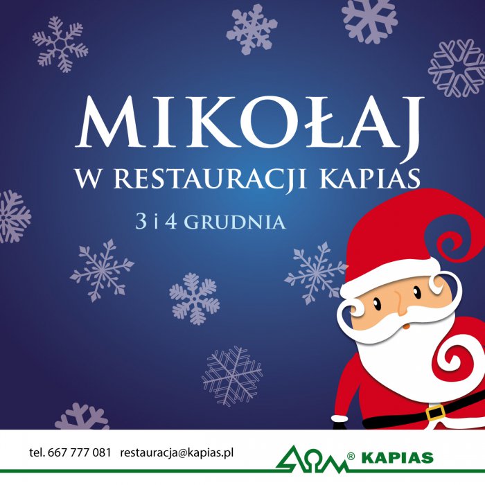 Mikołaj w Restauracji Kapias!