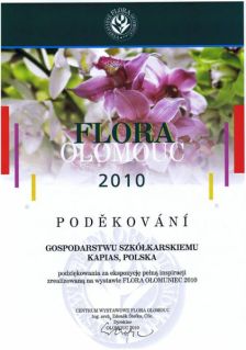 Wystawa Flora 2010 Dyplom