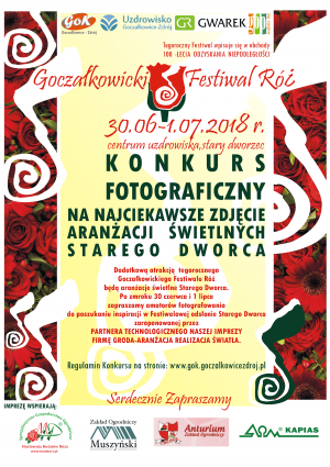 Plakat Festiwal Róż Goczałkowice 2018